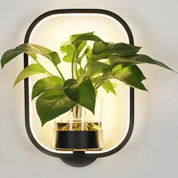 BowLift | Wall Light with Glass Plant Holder