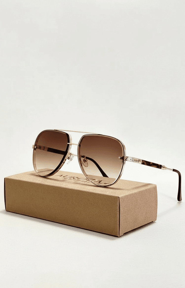 Aviator sunglasses UV400 with anti-reflection | Bowlift