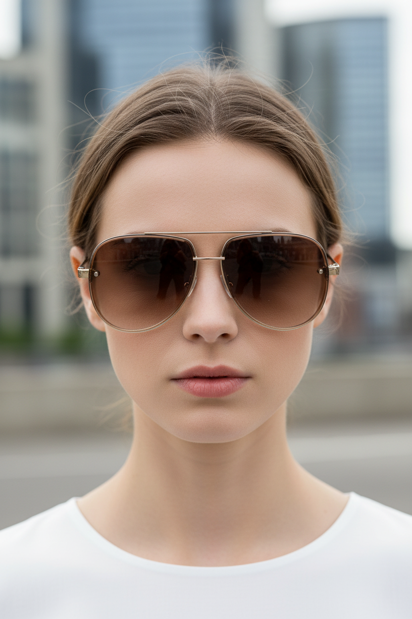 Aviator sunglasses UV400 with anti-reflection | Bowlift