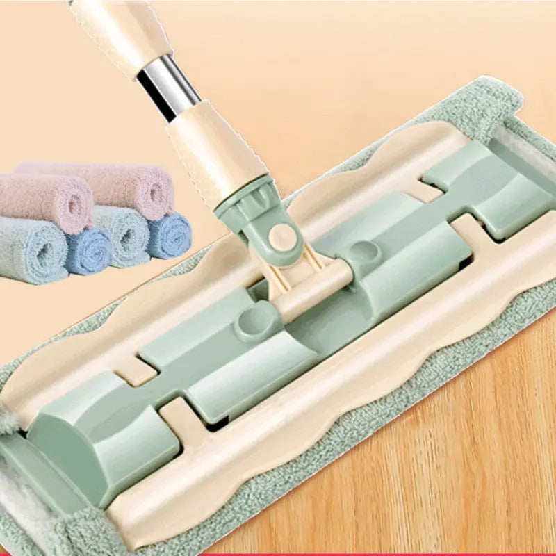 BowLift | Flat Mop with Stainless Steel Handle – Effortless Floor Cleaning without Bending