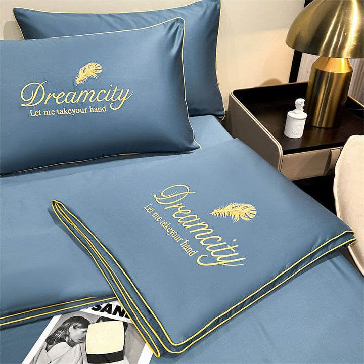 BowLift | Summer Cooling Silk Duvet – Blue, Light and Breathable