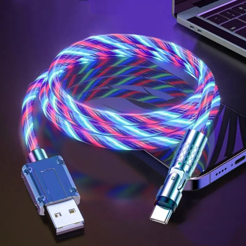 BowLift | Illuminated 540° Redatable data cable – High quality & fast charging