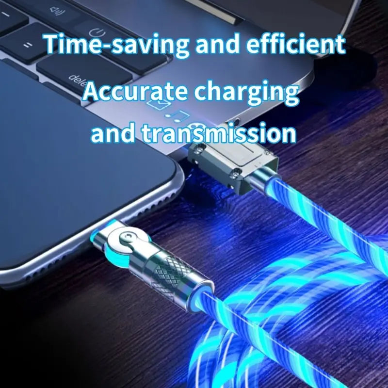 BowLift | Illuminated 540° Redatable data cable – High quality & fast charging