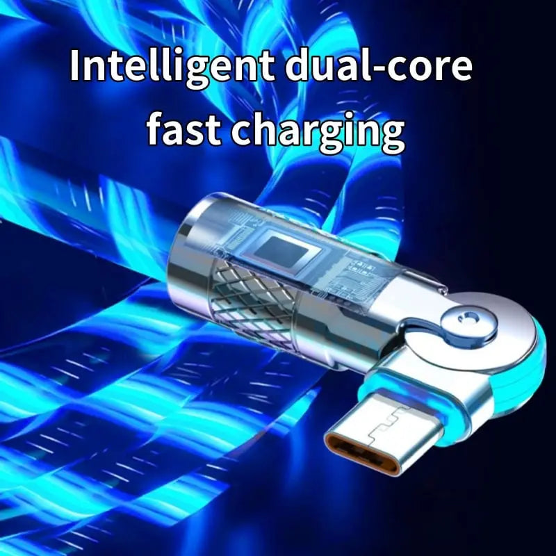 BowLift | Illuminated 540° Redatable data cable – High quality & fast charging