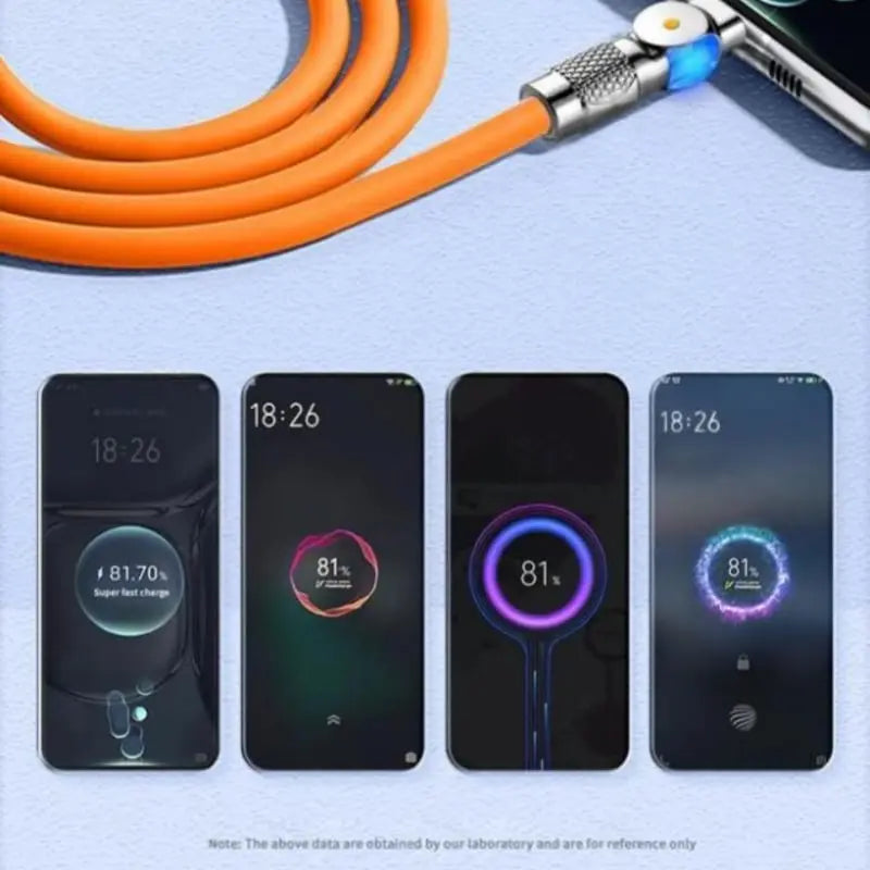 BowLift | Illuminated 540° Redatable data cable – High quality & fast charging