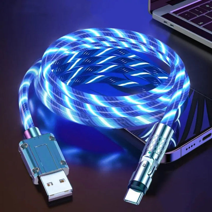 BowLift | Illuminated 540° Redatable data cable – High quality & fast charging