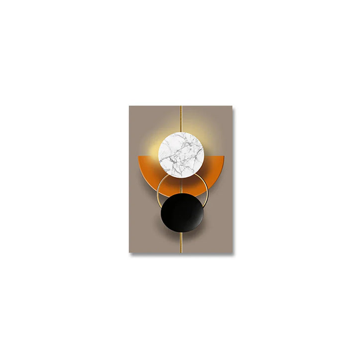 Light Luxury Abstract Celestial Geometry Wall Art Fine Art Canvas Prints Modern Aesthetics Pictures For Living Room Dining Room Home Office Decor | Bowlift