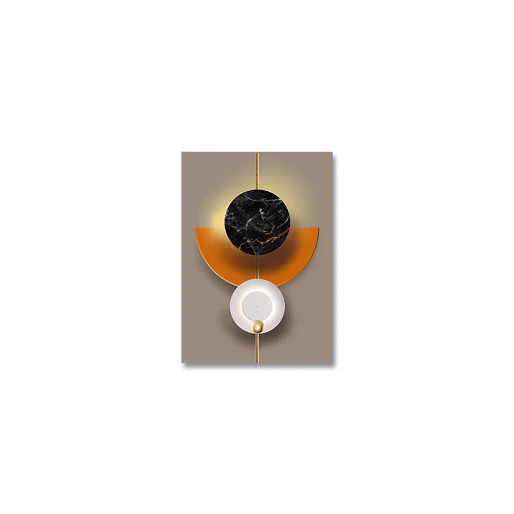 Light Luxury Abstract Celestial Geometry Wall Art Fine Art Canvas Prints Modern Aesthetics Pictures For Living Room Dining Room Home Office Decor | Bowlift