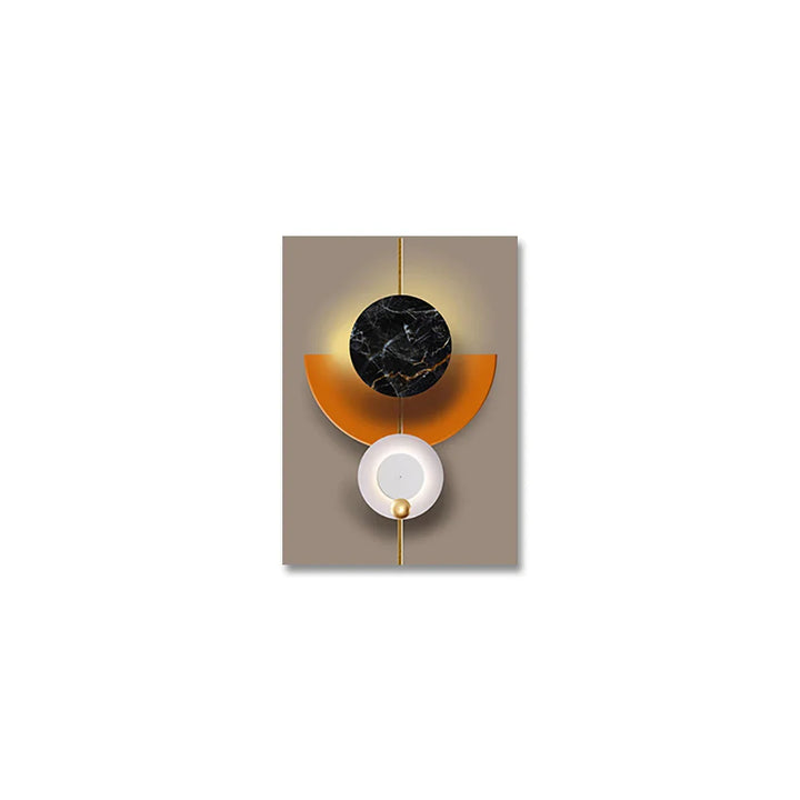 Light Luxury Abstract Celestial Geometry Wall Art Fine Art Canvas Prints Modern Aesthetics Pictures For Living Room Dining Room Home Office Decor | Bowlift