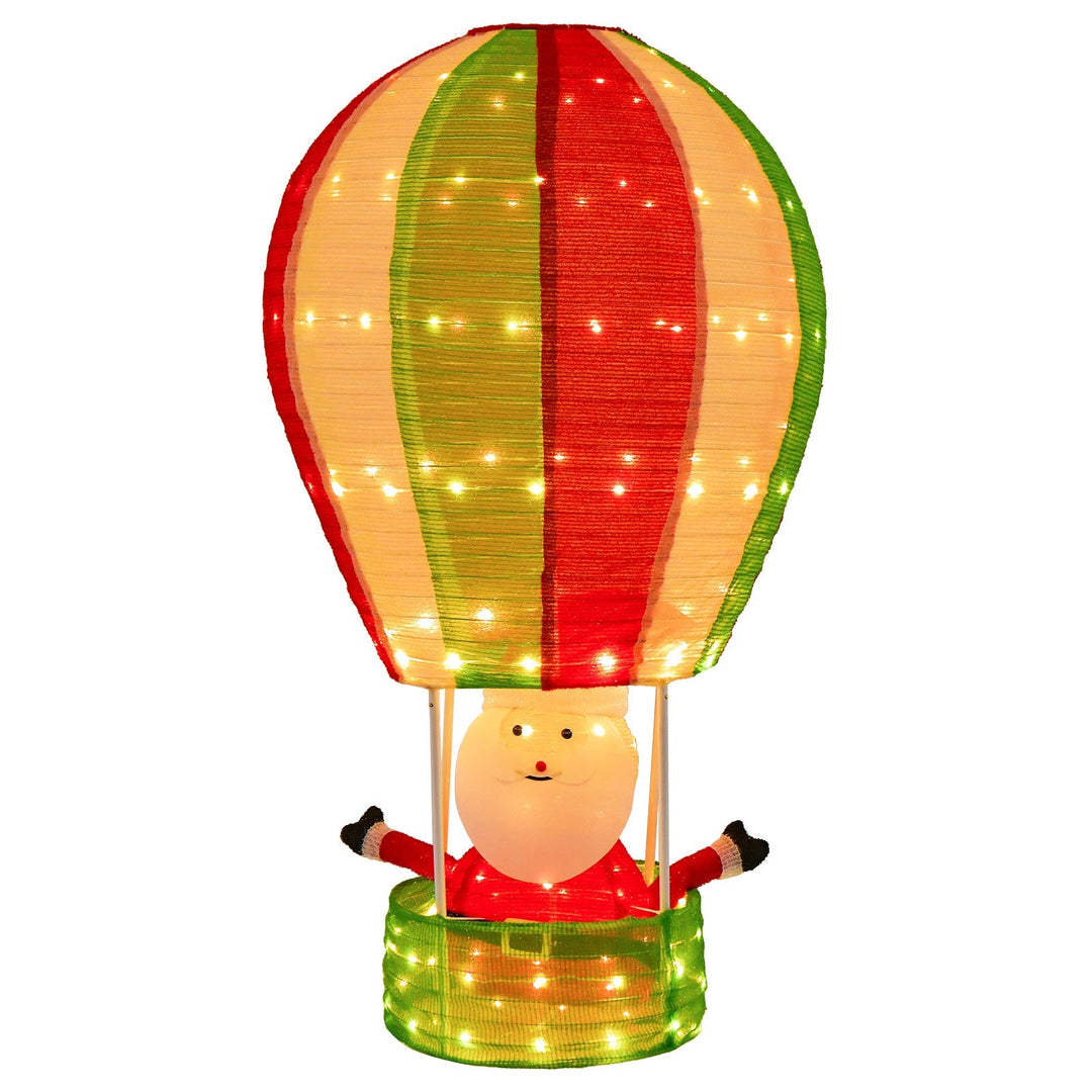BowLift | Christmas Ornament Pop-Up Pattern Hot Air Balloon with Santa