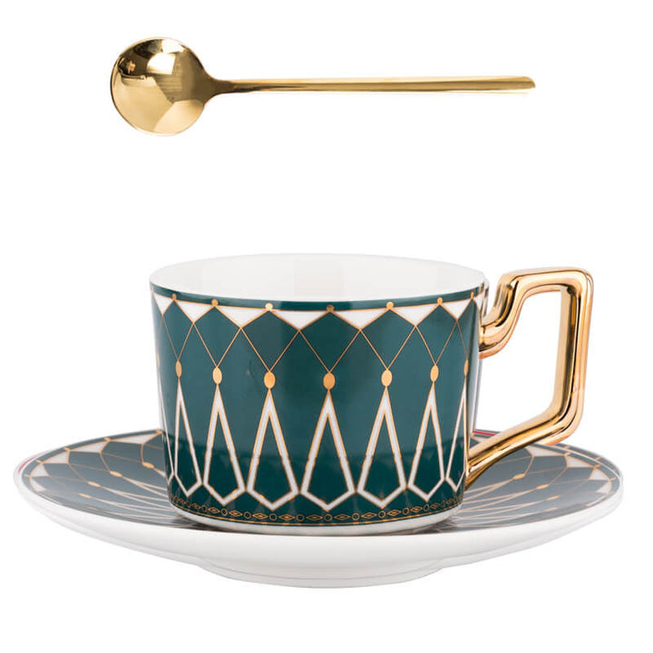 BowLift | Square A Retro-Pattern Coffee Mug