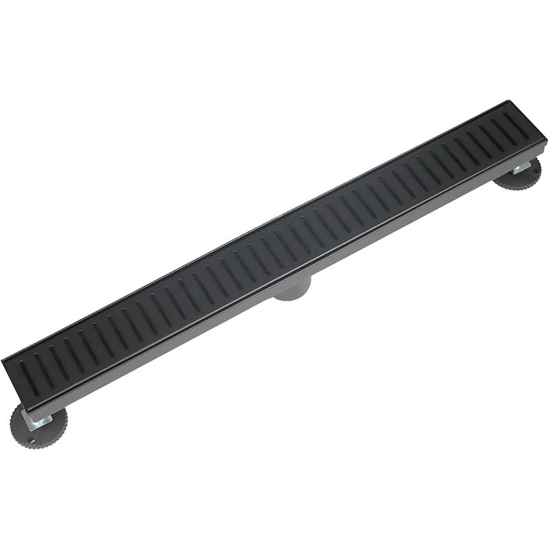 BowLift | Linear Shower Drain 24 Inch Bathroom Kitchen Floor Drain Removable Shower Drain 304 Stainless Steel Drain with Hair Strainer Adjustable Leveling Feet