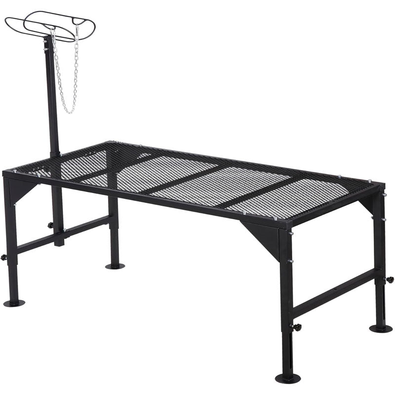 BowLift | Livestock Stand  50“ x 22.8" Adjustable Height 29.9” - 21.3” Trimming Stand for Sheep Goats and Other Livestock