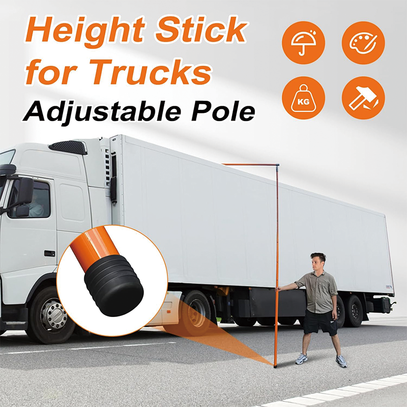 BowLift | Load Height Measuring Stick, 15' Sturdy Fiberglass Truck Height Stick,Height Measuring Stick for Trucks with Adjustable Pole for Trucks, Car Haulers