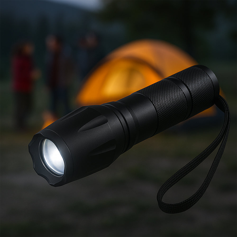 Taclight LED Zoom Flashlight (waterproof and shockproof) w/5 functions | Bowlift