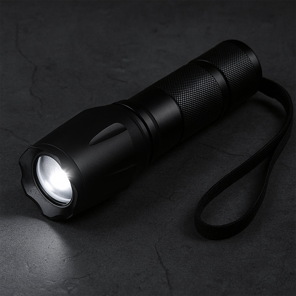 Taclight LED Zoom Flashlight (waterproof and shockproof) w/5 functions | Bowlift