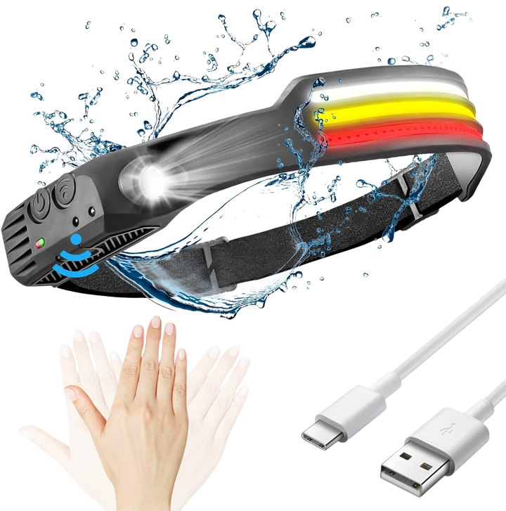 BowLift | LED Headlamp X3 – Waterproof & Rechargeable Head Torch for Running, Hiking & Outdoor Adventures