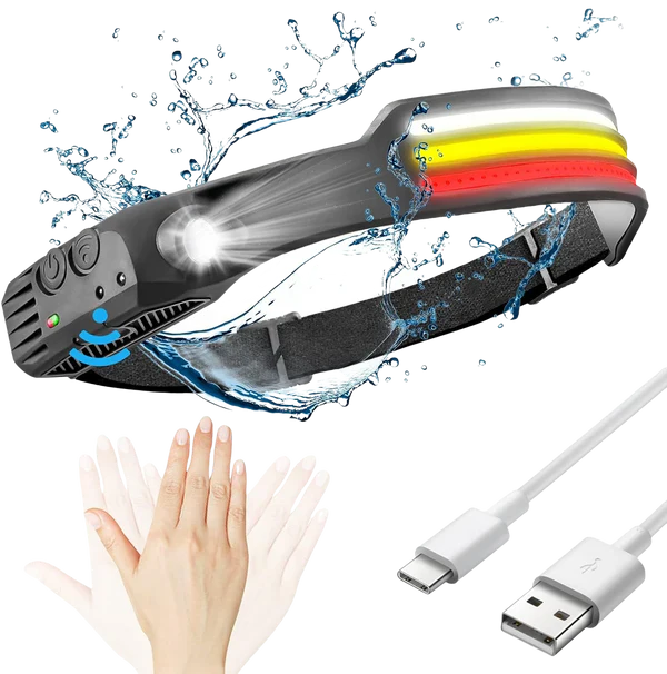 BowLift | Rechargeable  LED Head Torch for Running, Biking, and Outdoor Adventures