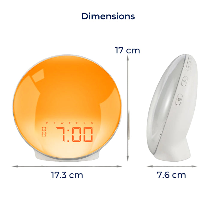 LumiRise | Sunrise Alarm Clock – Natural Wake-Up Light – Ambient Lighting – Ideal for Dark Mornings Bowlift