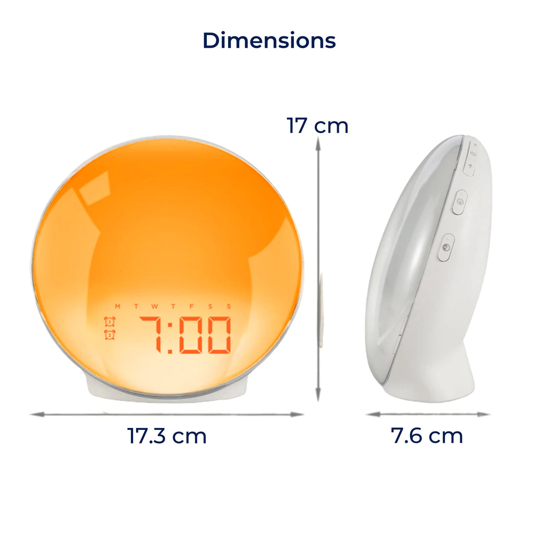 BowLift | Sunrise Alarm Clock | Natural Wake-Up Light with Ambient Lighting for Heavy Sleepers & Dark Mornings