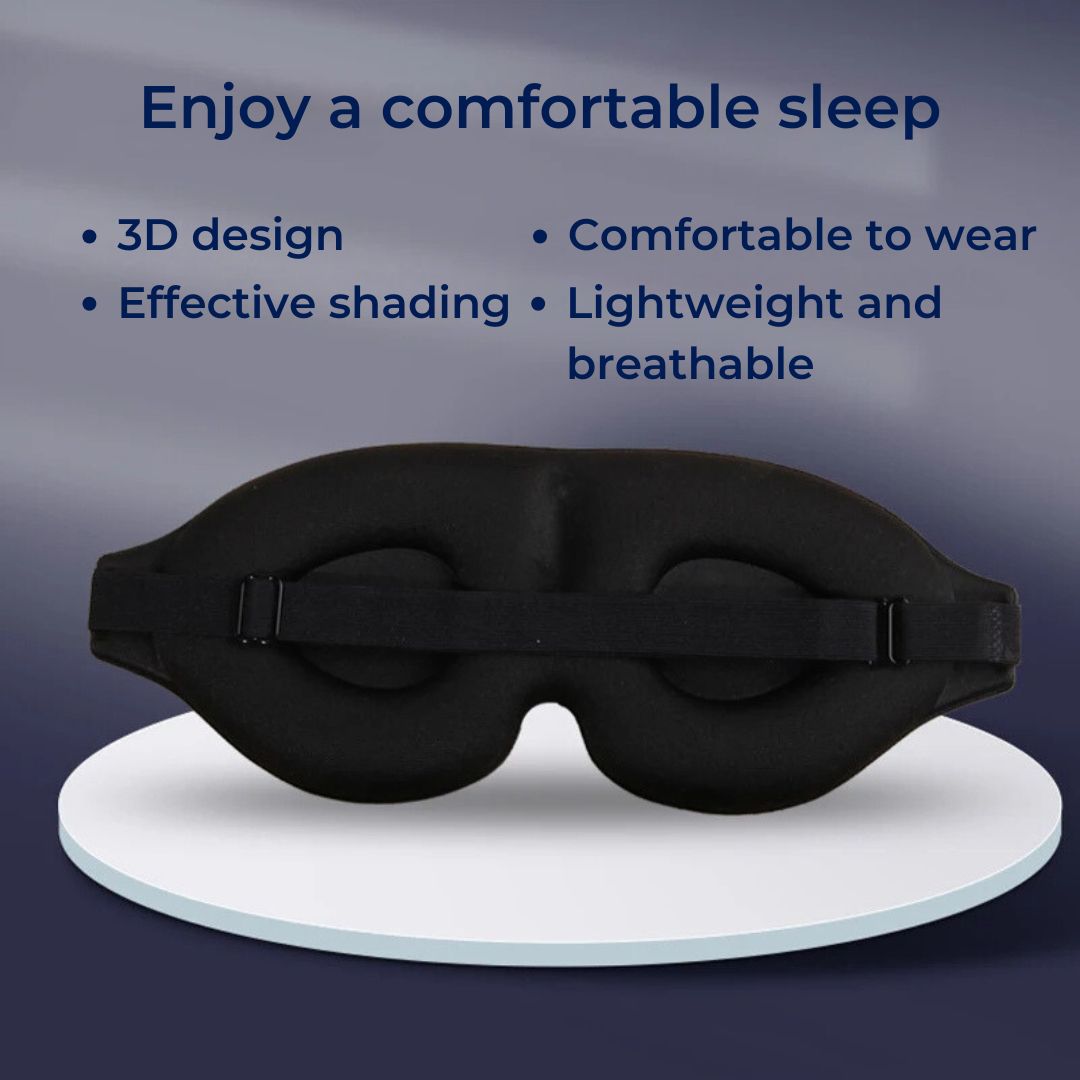 LumiShade Darkening Sleeping Mask | Light Blocking Comfort - for Shift Workers - Travelers - Light Sensitive Sleepers Bowlift