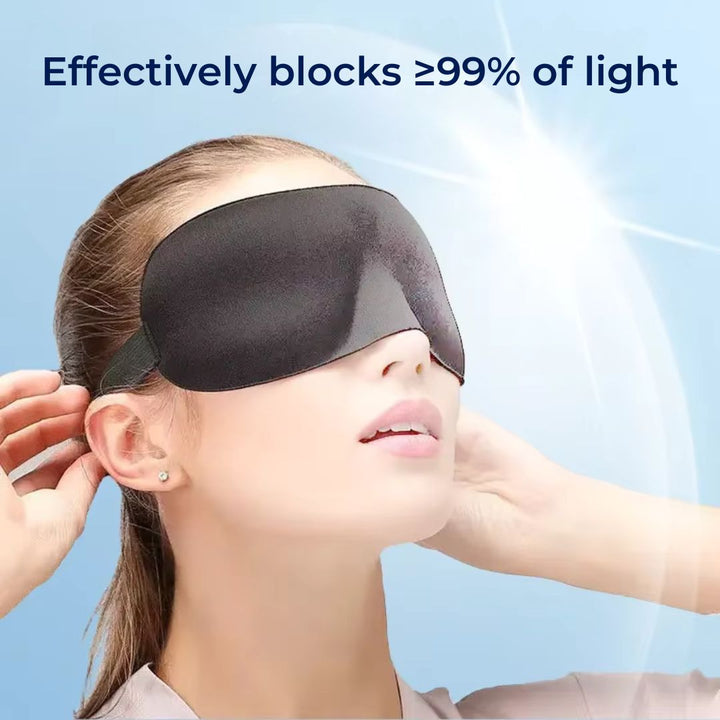 LumiShade Darkening Sleeping Mask | Light Blocking Comfort - for Shift Workers - Travelers - Light Sensitive Sleepers Bowlift