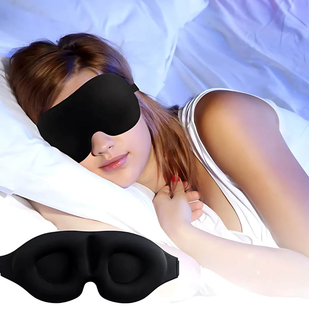 LumiShade Darkening Sleeping Mask | Light Blocking Comfort - for Shift Workers - Travelers - Light Sensitive Sleepers Bowlift