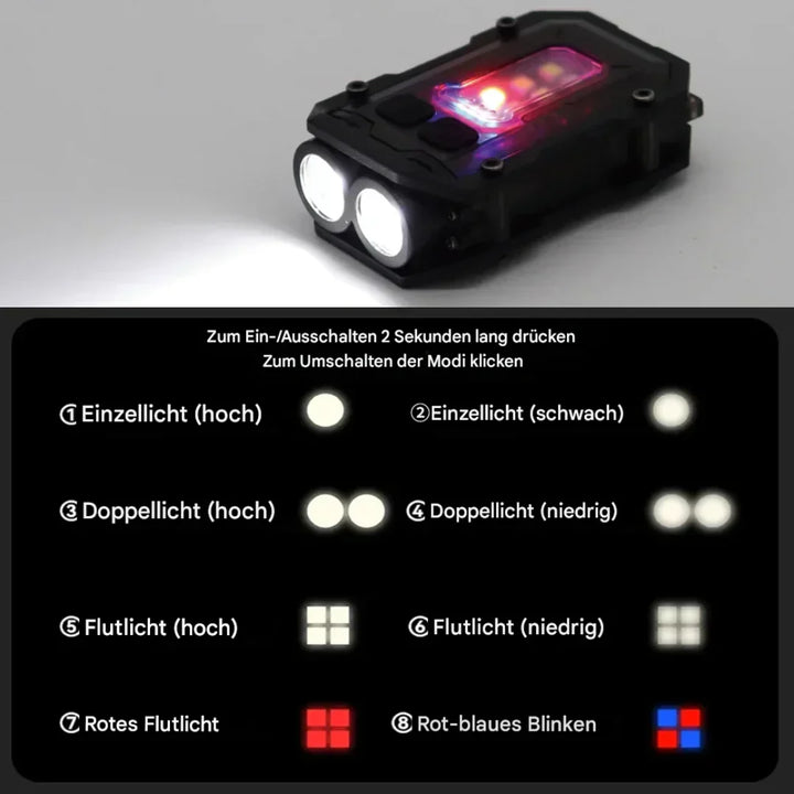 BowLift | Magnetic LED Flashlight with Carry Holder – Hands-free Work Light for Outdoor and Repairs