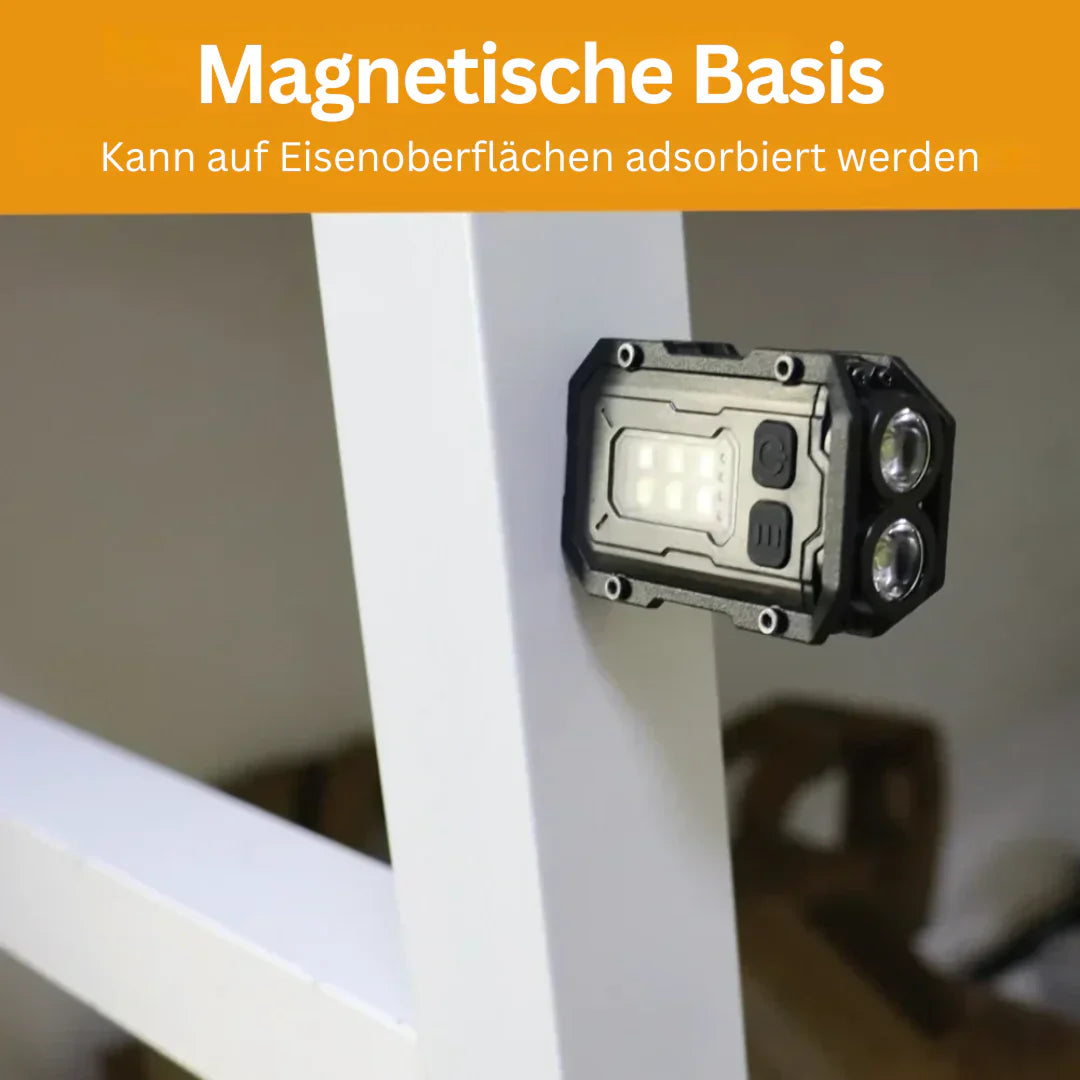 BowLift | Magnetic LED Flashlight with Carry Holder – Hands-free Work Light for Outdoor and Repairs