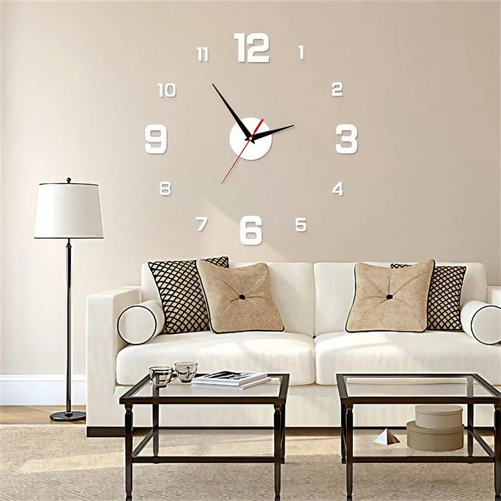 BowLift | 3D-LED wall clock – frameless DIY design