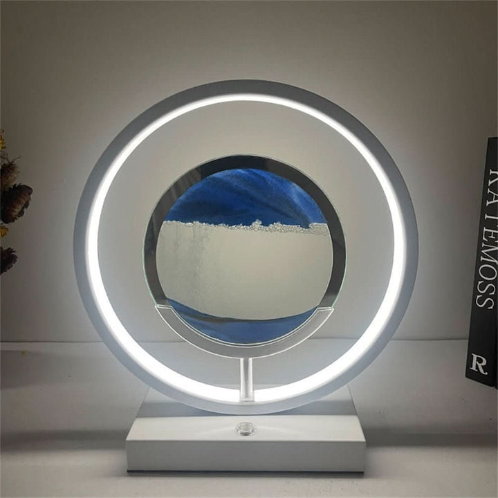 BowLift | 3D LED Sand Art Table Lamp with USB Charging for Relaxing Ambiance
