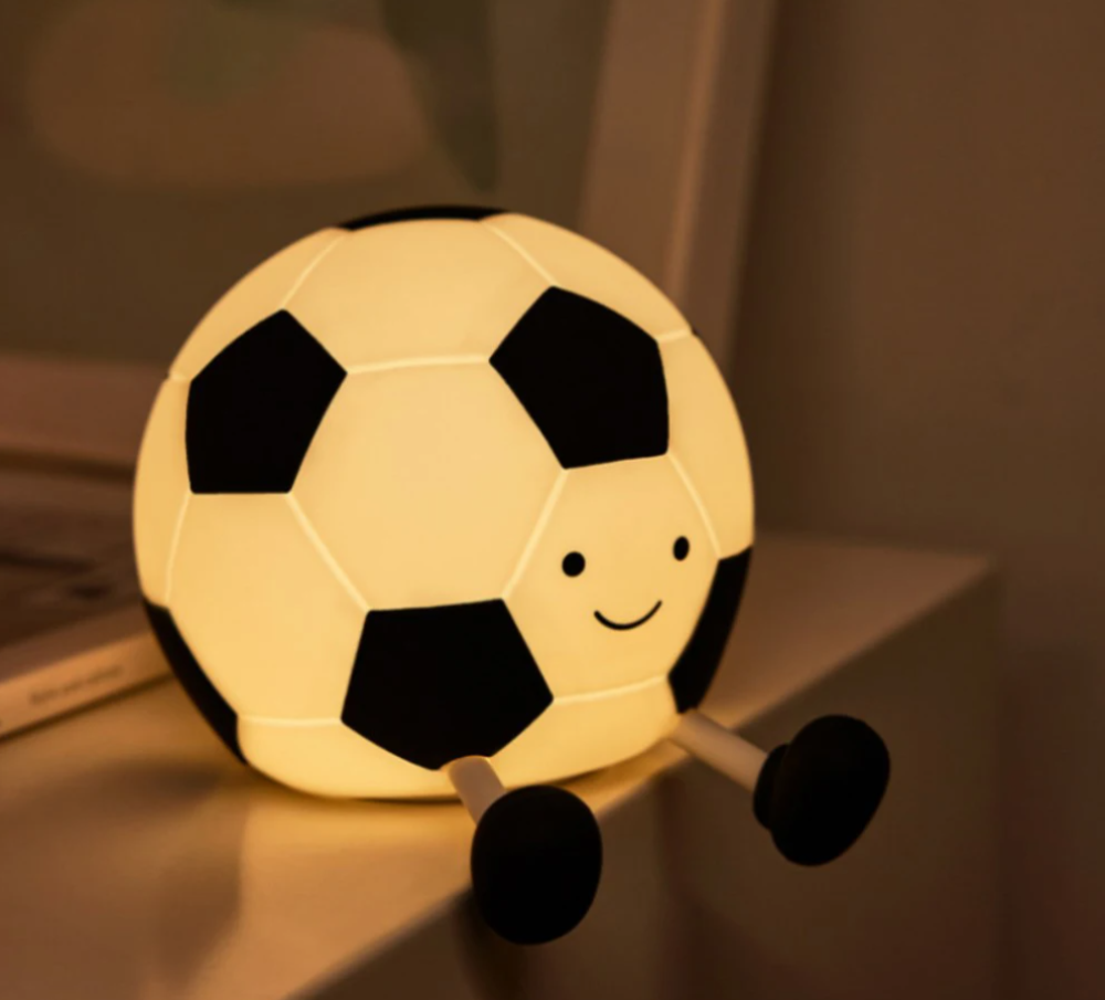 BowLift | LumoKick – Rechargeable Silicone Football Night Light with 3 Brightness Levels
