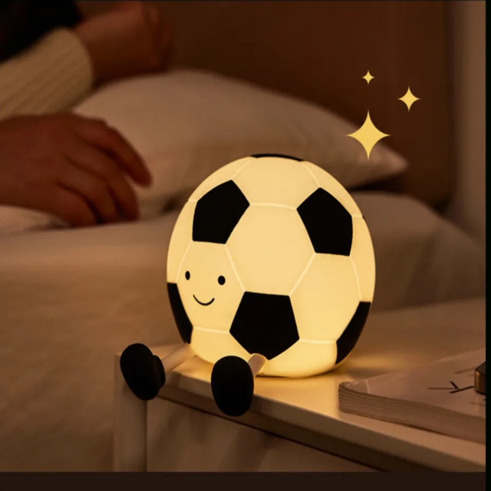 BowLift | LumoKick – Rechargeable Silicone Football Night Light with 3 Brightness Levels