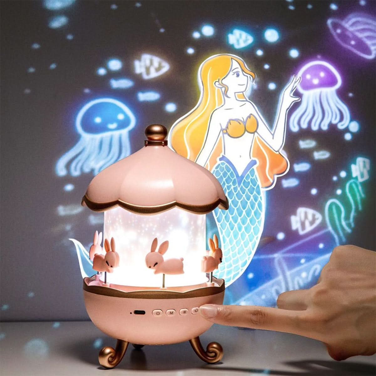 BowLift | Enchanted Star Projector with Music & 12 Image Templates