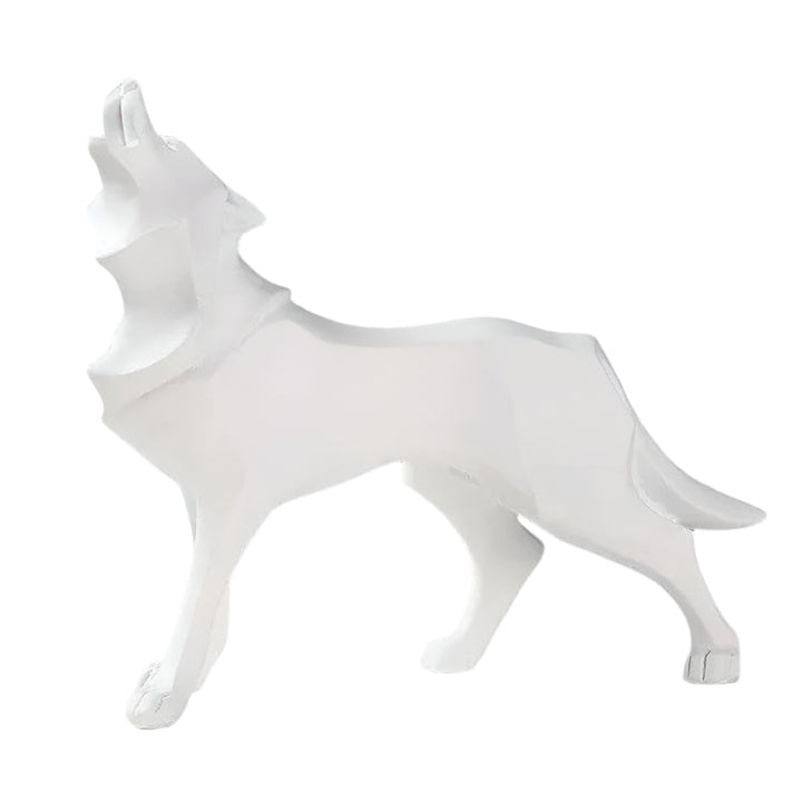 LupoForm – Geometric Wolf Statue with Sharp-edged Design for Modern Spaces Bowlift