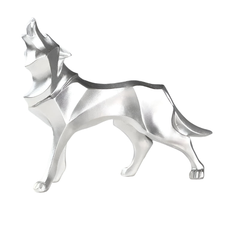 LupoForm – Geometric Wolf Statue with Sharp-edged Design for Modern Spaces Bowlift