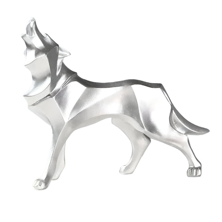 LupoForm – Geometric Wolf Statue with Sharp-edged Design for Modern Spaces Bowlift