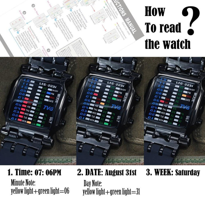 BowLift | Luxury Watches Men Fashion Rubber Strap LED Digital Watch Men Waterproof Sports Military Watches Relogios Masculino