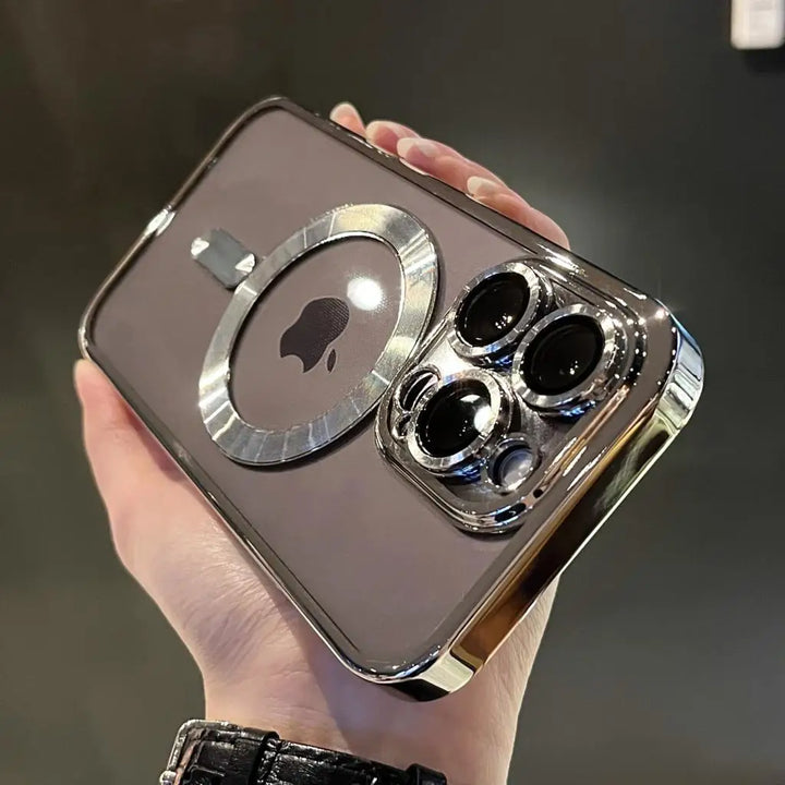 BowLift | Plating Clear Soft Magnetic Case for iPhone