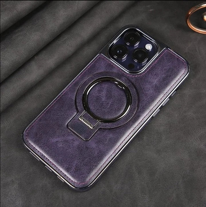 BowLift | Luxury Leather Invisible Stand iPhone Case