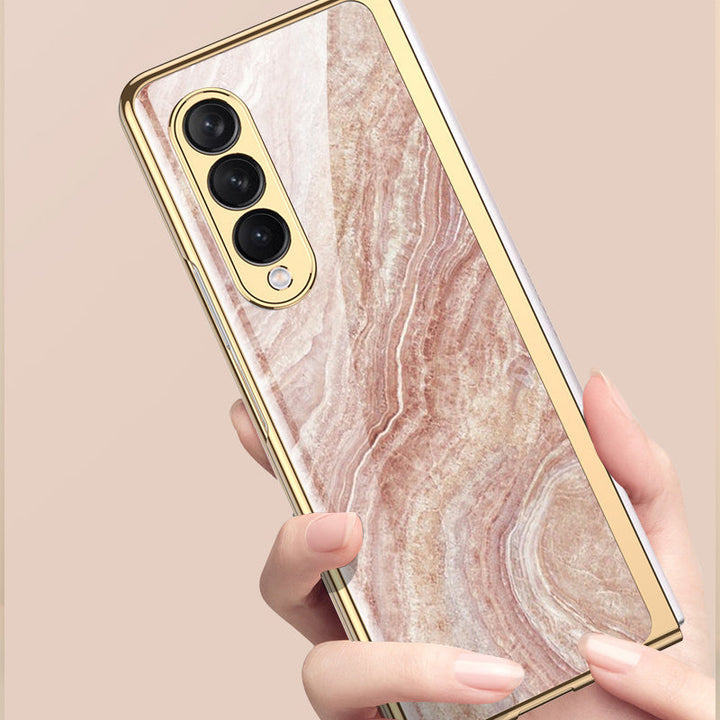 BowLift | Luxurious Coating Tempered Glass Case for Samsung Galaxy Z Fold 3 5G