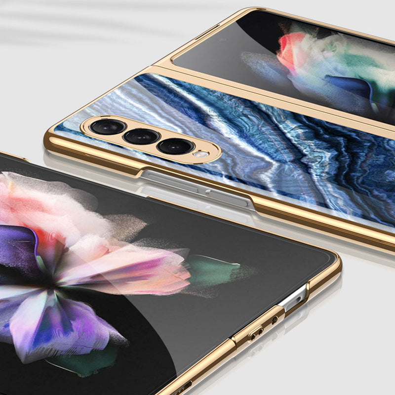 BowLift | Luxurious Coating Tempered Glass Case for Samsung Galaxy Z Fold 3 5G