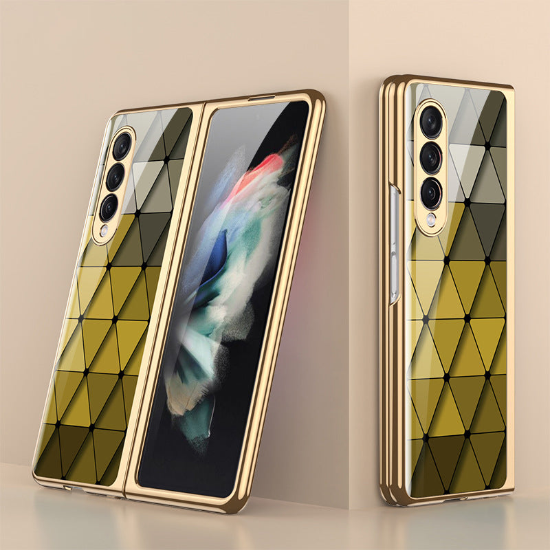 BowLift | Luxurious Coating Tempered Glass Case for Samsung Galaxy Z Fold 3 5G