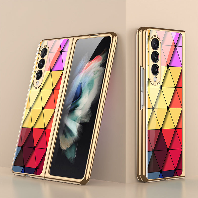 BowLift | Luxurious Coating Tempered Glass Case for Samsung Galaxy Z Fold 3 5G