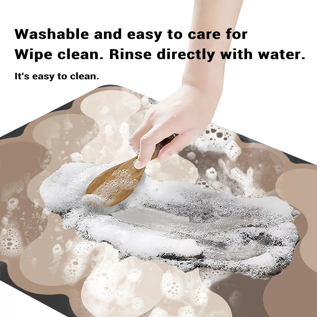 BowLift | Luxury Diatomite Bathroom Mat – Quick-Dry Non-Slip Shower Mat in Beige