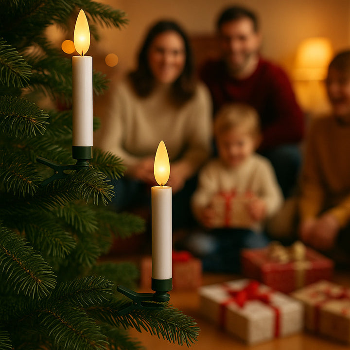 Wireless LED Christmas Tree Candles with Remote Control – 10, 20 or 30 Pieces. | Bowlift