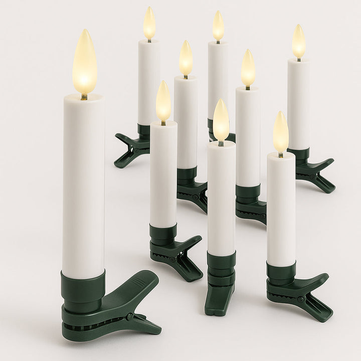Wireless LED Christmas Tree Candles with Remote Control – 10, 20 or 30 Pieces. | Bowlift