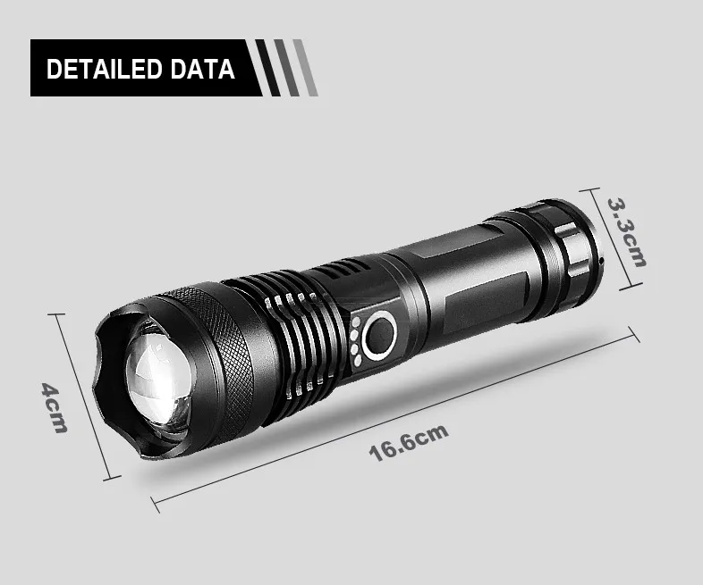 LumiBeam Flashlight - Powerful Rechargeable LED Flashlight Bowlift