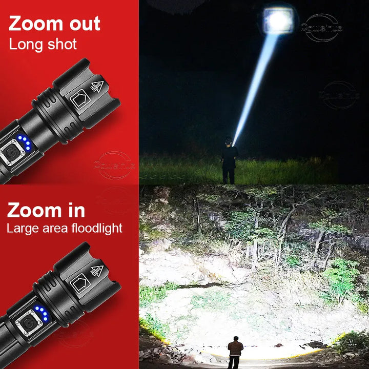 LumiBeam Flashlight - Powerful Rechargeable LED Flashlight Bowlift