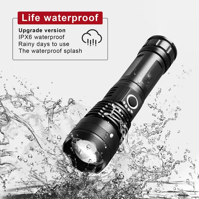LumiBeam Flashlight - Powerful Rechargeable LED Flashlight Bowlift